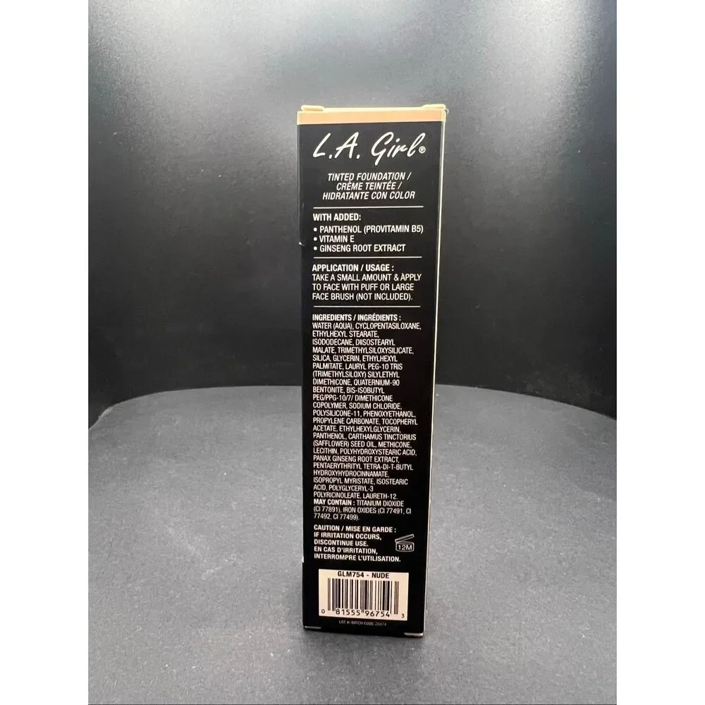 LA Girl Tinted Foundation Buildable Natural Finish GLM754 Nude